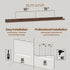 Heimlove Shelf,48 inch Set 2,Picture Picture Ledge Long Floating Shelves for Wall of Shelf with Lip for Wall