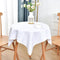 Small Square Tablecloth 36x36 Inch Washable Polyester Side Table Cloth Solid White