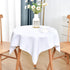 Small Square Tablecloth 36x36 Inch Washable Polyester Side Table Cloth Solid White