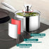 TeamFar 3qt Saucepan with Lid, Stainless Steel Tri-ply Small Cooking Pot, Ergonomic Handle for Induction/Gas/Electric