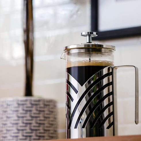 OVENTE 20 Ounce French Press Coffee Maker, Heat Resistant Borosilicate Glass, 4 Level Stainless Steel Filter System,