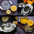 Citrus Juicer Manual Squeezer, 304 Stainless Steel Robust Hand Juicer Reamer with Strainer & 10oz Bowl, 2 Pour Spouts,