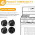 AMI PARTS 8273103 Gas Range Stove Knobs, Fit for Whirlpool, 4-Pack, Black