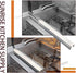 Sunrise Kitchen Supply Stainless Steel Heavy Duty Deep Fryer Joining Strip/Connector (21 5/8"L x 2"W x 1 1/4"H)
