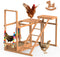 Chicken Coop, Chicken Perches with Swing Toy & Ladder & Platforms &