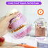 Torchero 4 Pack 20 oz Yogurt Parfait Cups with Lids Reusable - Overnight Oats Containers with Lids Folding Spoons