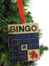 Bingo Ornament Christmas Tree Decoration, Keepsake Acrylic Game Card Holiday Home Decor