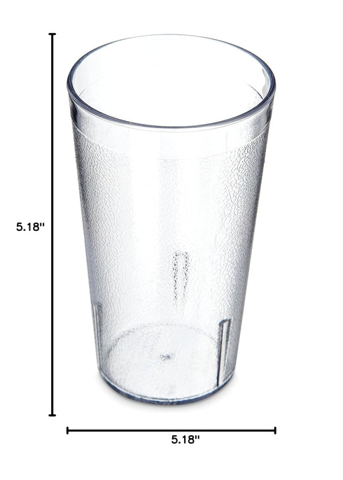 Carlisle FoodService Products Stackable Tumbler, 12 Ounces, Clear, Plastic, Pack of 24