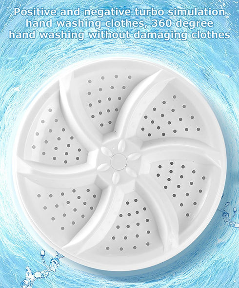Portable USB Powered Mini Turbo Washer, Cleaning Washing Machine for Socks and Baby Clothes