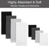 QAJ 100% Set, Pack 8 16" 25" 13" 13" (400 Cotton Kitchen Towels and Dishcloths of Super Absorbent x Kitchen Towels