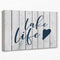 Tizzer Lake House Decor - Lake Life Canvas Wall Art Prints for Home and Outdoor Porch, 11x14 Inches