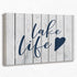 Tizzer Lake House Decor - Lake Life Canvas Wall Art Prints for Home and Outdoor Porch, 11x14 Inches