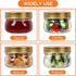 Mcupper 4 oz 24 Pack 30 Mason Jars With Gold Lids, Regular Mouth Canning Jars for Jam, Honey, Yogurt, Spices, Snacks