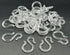 24PCS 1.7Inch Clear Plastic Punch Bowl Cup with S Hooks