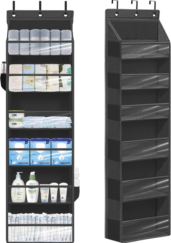 STORAGEIDEAS Over Door Organizer with 6 Extra Large Pockets 12 Side Pockets, Sturdy