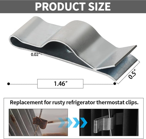 (2-Pack) 633734 RV Refrigerators Thermister Mounting Clip RV Refrigerator Clip Refrigerator Parts for RV