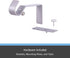 Kenney Fast Fit 5/8" Brushed Nickel No Measure Curtain Rod Brackets, 2 Count (Pack of 1)