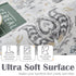 jinchan Area Rug 2x3, Washable Vintage Floral Indoor Entryway Rug, Soft Non Slip Bathroom Kitchen Carpet