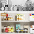 LAMU 2 Pack Lazy Susan Turntable Organizer, 10''/10.6'' Kitchen Pantry Organizers and Storage, Clear
