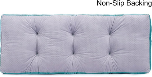 JAMPAYANG (36"x14", Bench Cushion, Non-Slip Tufted Bench Cushions for Swing, Shoe Storage, Window Seat Sky Blue)