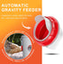 4 1 ZenxyHoC Chicken Feeders No Waste, DIY Automatic Poultry Feeder Ports Hole Saw with Covers Gravity Feed Kit