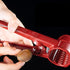 7 Inch 2 Nut Cracker, Holes Red Alloy Walnut Clip Press Easy for Peanuts, Chinese Chestnut, Walnuts and All Nuts (red)