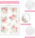 15.7 23.6 Inch, Pink Flower Microfiber Kitchen Towels, Soft Absorbent Watercolor Floral Hand Towel Thick Dish Cloth