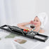 Utoplike Bamboo Bathtub Tray, Adjustable Bath Caddy Table for Tub, Bathroom Organizer with Book, Tablet, Wine Glass