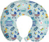 Ambesonne Cartoon Travel Pillow Neck Rest, Sleep Crescent Moon Pacifier Star Polka