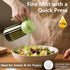 2PCS 16oz/470ml SWEET VIEW Olive Oil Dispenser and Oil Sprayer Glass Light-Proof Oil Pourer for Kitchen Air Fryer