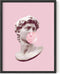 HAUS AND HUES David Bubble Gum Pop Art Poster - Pink Wall Decor, Unframed 12” x 16” Pictures for Room Aesthetic