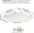 YUjieSTC 6 Inch White Floating Corner Shelf Wall Mounted, Triangle Decorative Shelf for Home, Bathroom, Phone & Small