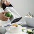 Spring Chef 10" Professional Parmesan Cheese Grater with Container, 4 Sided Kitchen Cheese Shredder, Black Soft Grip