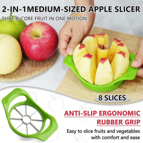 FENGWANGLI 3.86 Inch 8 Apple Peeler Corer Slicer, Orbital Pear Peeler, Manual Apple Cutter Tool In Slices for Potato