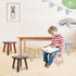 BEE&OAK 9.25 Inch 9.25" 9.25"(W) 8.86"(H)) Wooden Step Stool for Toddlers, Foot Stool for Adults, Plant Stool