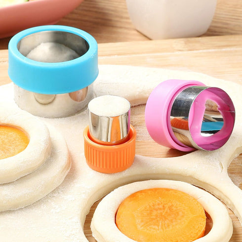 Round Cookie Biscuit Cutter Set, 6 Graduated Circle Pastry Cutters, Stainless Steel Cookie and Dough Cutters for Donut,