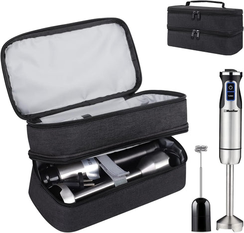 Storage Bag for Hand Blender, Carrying Case for Immersion Blender Handheld, Stick Blender Travel Storage Organizer (Bag