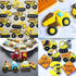 Set 8 Bulldozer Construction Truck Cookie Cutter of - Cement Mixer Dump Truck Pickup Truck Crane Excavator Forklift