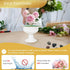 AZXTOSPEZ White Wedding Vases for Centerpieces, Small Flower Vase for Tables, Set of 2, 5 Inch Metal
