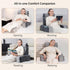 21" 60 Vekkia Reading Pillow for Sitting in Bed Ergonomic Wedge Back Pillow, XL Side Pockets, Removable Cover, Support