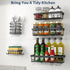 Shower Caddy - 5 Pack Organizer Rack for Inside Shower, Self Adhesive Large Capacity Rustproof Stainless Steel