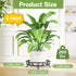 2-Pack 11-Inch iDavosic.ly Metal Plant Stands for Outdoor Indoor, Wide Rust-proof Iron Heavy Duty Flower Pot Holder