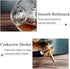 LINALL Donatello Bitters Bottle for Cocktail, 4oz / 130ml Glass Dash Bottle with Gold Plated Dasher Top