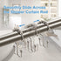 Shower Curtain Hooks Rings – TENOVEL Double Sided Rust Proof Hooks for Bathroom Shower Rods, Brushed Nickel, Set of 12