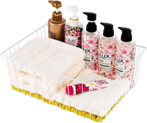 Freezer Organizer Bins - Upright Baskets for 16, 17, 21 cu.ft Standup Freezer, Wire Storage Baskets with Handles, 4Pcs,