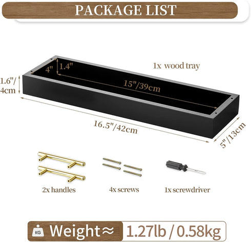 Hanobe Rectangle Long Narrow Tray: Decorative Trays Rectangular Candle Holder Trays for Home Decor White Centerpiece