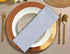 Surmente 20-Inch Polyester Cloth Napkins, Set of 12 for Weddings, Banquets, or Restaurants, Silver