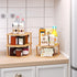 Shelf(3 Pack),2 Countertop,Pantry VERTORGAN Bamboo Corner Tier Plate Organizer for Cabinet and Dish and Spice Rack