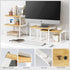 Kitchen Cabinet Organizer Shelf Set of 4, Stackable Countertop Storage Rack for Pantry Spices, Plates, Desk Books