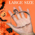 4" Halloween Cookie Cutters Set - Large Stainless Steel Baking Cutters in Pumpkin, Ghost, and Candy Corn Shapes